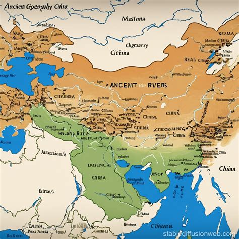 Ancient China Map | Stable Diffusion Online