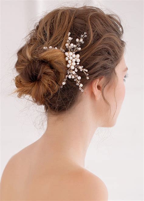 Buy Kercisbeauty Pearl Hair Comb for Brides Wedding Bridal Headpiece ...