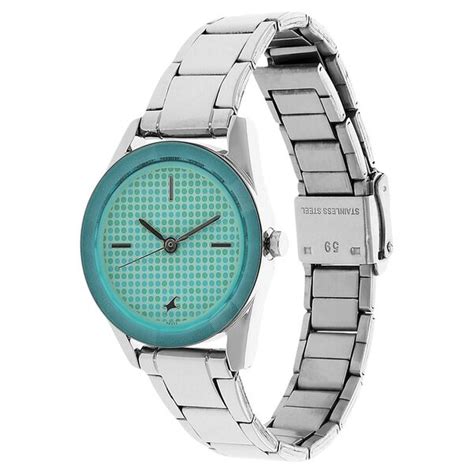 Buy Online Fastrack Quartz Analog Green Dial Stainless Steel Strap ...