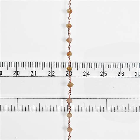 Buy Dark Cream Color Rondelle Bead Chain for making jewelry ...