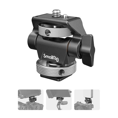 (New Version) SMALLRIG Camera Monitor Mount with Cold Shoe Adapter, 360 ...