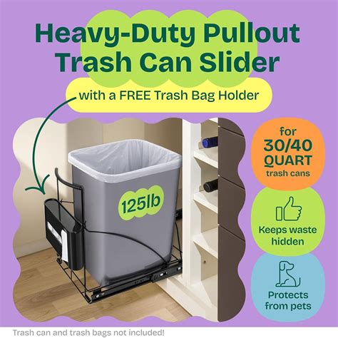 SpacesTools Pull Out Trash Can Under Cabinet Shelf - Under Sink India ...