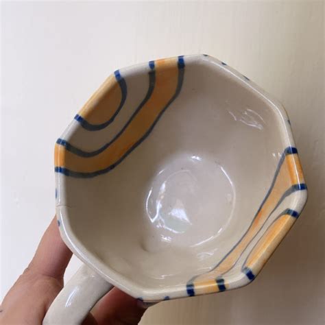 Mustard Abstract Mugs – WeavingHomes
