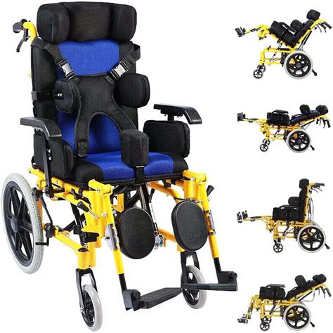 Amazon.com: Cerebral Palsy Wheelchair for Children, Lightweight Folding ...