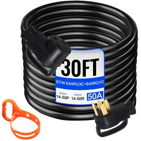 VEVOR VEVOR 30Ft 50 Amp RV Cable de extensión Durable Premium Cable de ...