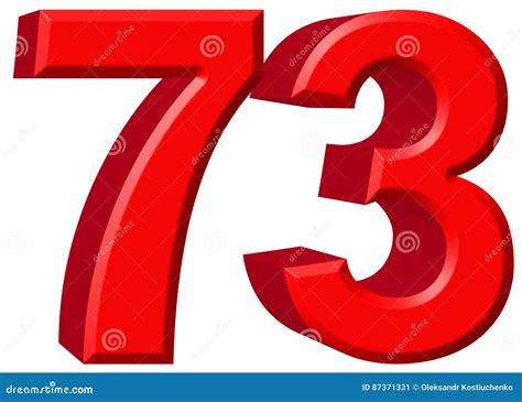 NUMBER 73 Vinyl Window Decal Pick your size and color