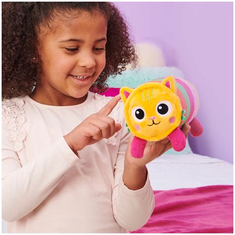 Buy Gabby’s Dollhouse, 8-inch Pillow Cat Purr-ific Plush Toy, Kids Toys ...