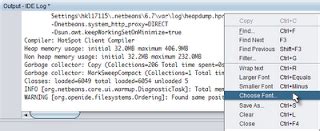 NetBeans Output Format Underline 的图像结果