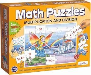 Buy Creative's Math Puzzles Multiplication & Division, Math Learning ...