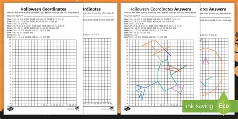KS2 Halloween Coordinates Activity Pack - Primary Resources