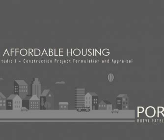 Affordable Housing | CEPT - Portfolio