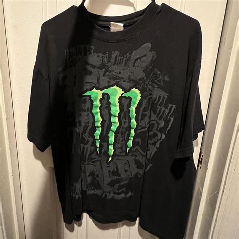 Monster energy shirt size L - Depop