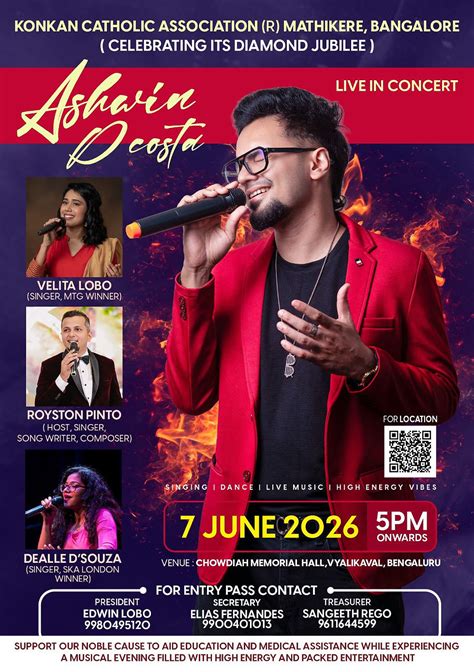 Ashwin D'costa to present his Debut Musical live in Concert in ...