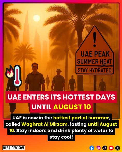 Dubai OFW - UAE enters its hottest phase of the year,... | Facebook