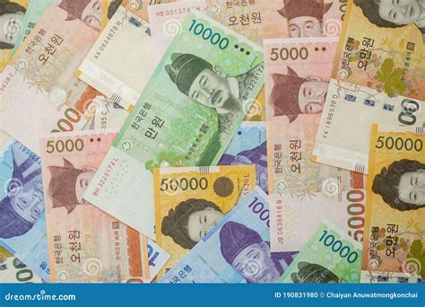 Korean Banknote-the Korean Republic Won is the Currency of South Korea ...