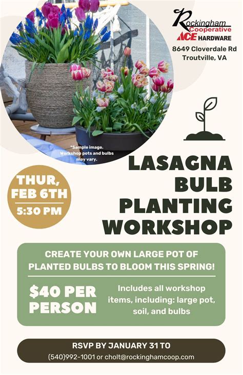 Lasagna Bulb Planting Workshop, 8649 Cloverdale Rd, Troutville, VA ...
