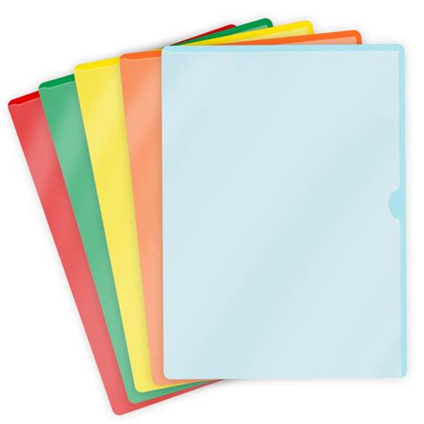 Doctor Stuff - 100 Pack Premium L-Type Vinyl Plastic File Folders ...