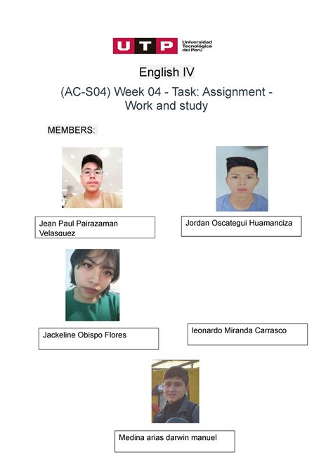 Week 4 entregar - Week 4 pre task - English IV (AC-S04) Week 04 - Task ...