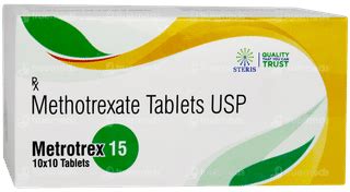 Metrotrex 15 Tablet 10 - Uses, Side Effects, Dosage, Price | Truemeds