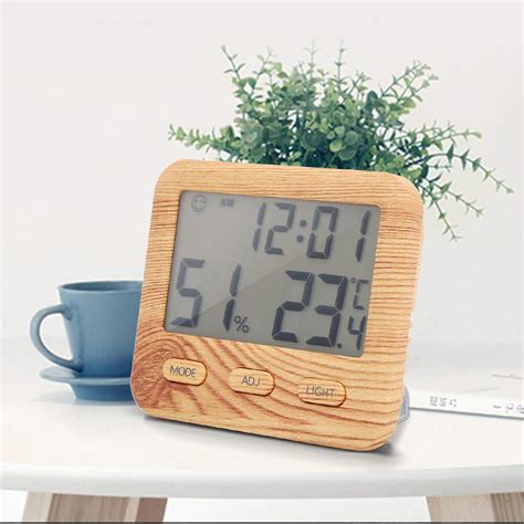 Buy 12 In Electronic Clock,Digital Clock Large Display,with Temperature ...