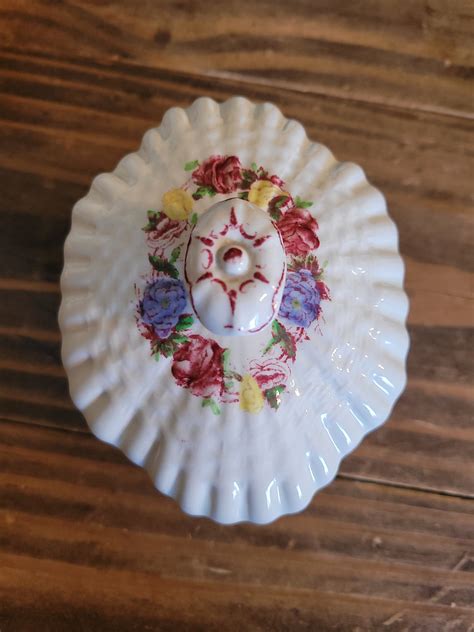 Copeland Spode England Rose Briar Sugar Bowl With Lid and Creamer/milk Jug Rose Briar Patterned ...