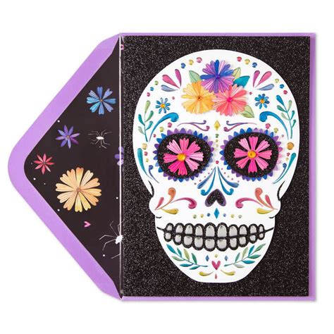 Papyrus Greeting Card, 1 EA, Dead Of The Dead Skull - Walmart.com