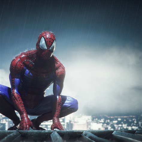 2932x2932 Spiderman In Rain Ipad Pro Retina Display ,HD 4k Wallpapers ...