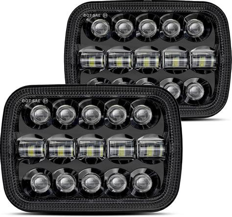 HWSTAR 110W 5x7 Led Headlights 7x6 H6054 headlight Hi/Low Sealed Beam ...