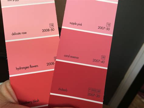 Coral Paint Color Chart