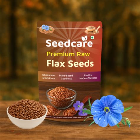 Seedcare Flax Seeds | Premium Raw Alsi Seeds High in Fibre