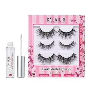 Buy CALAILIS False Eyelash, Eye Makeup Lash 3D Faux Mink Fake Eyelash ...