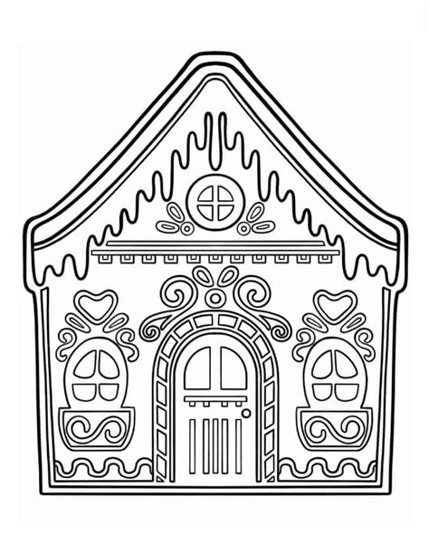 Gingerbread House coloring pages - ColoringLib