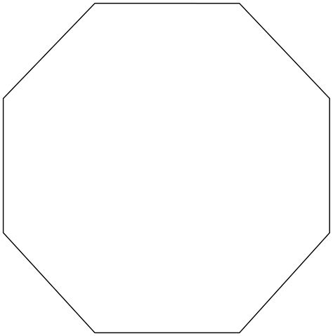 Shape of Stop Sign | Free Printable Papercraft Templates