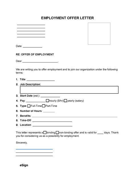 Free Job Offer Letter Templates (9) | PDF | Word