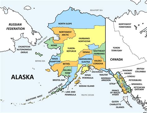 how many counties does alaska have
