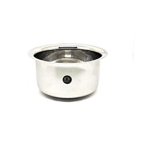 Buy Nyra® Stainless Steel Gas Stove Friendly Tope/Bhagona/Cookware Pot ...