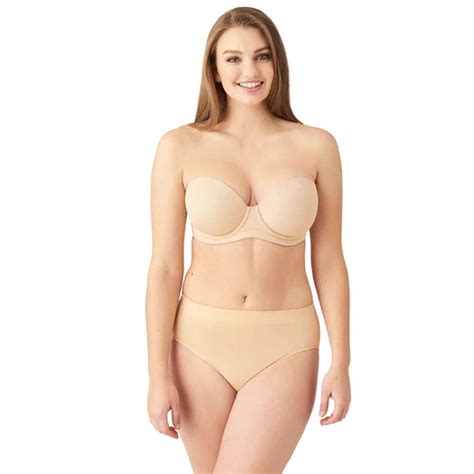 Buy Red Carpet Padded Wired Half Cup Low Coverage Strapless Bra - Beige ...