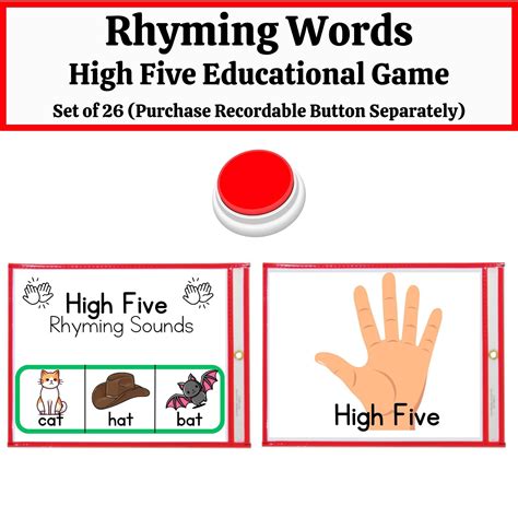 Rhyming Sounds Game (button Optional) for the Growing Mind, Montessori ...