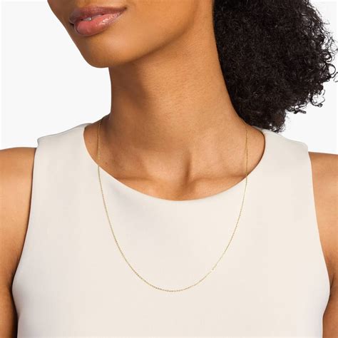 16" Cable Chain in 14k Yellow Gold (1.15mm)