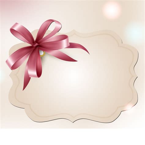 Gold Abstract Wallpaper with Pink Bow Card | Blank greeting card with ...