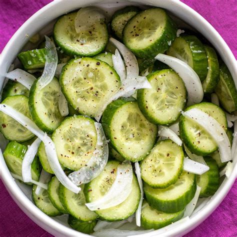 Southern Cucumber Salad with Onion, Vinegar & Sugar Recipe | Recipe ...