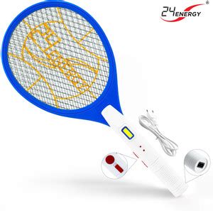 24 ENERGY Large Battery Mosquito Bat with Big head Racquet with Light ...
