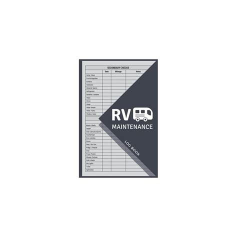 RV Maintenance Log Book: RV Repair and Maintenance | Ubuy India