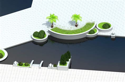 景观--水池3dmax 模型下载-光辉城市
