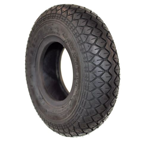 280/250 X 4 Black round block tyre - Pneumatic Low Profile Black Tyres ...