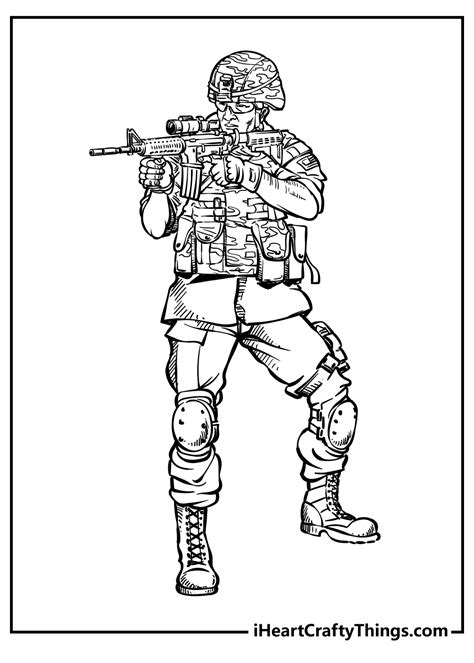 Printable Coloring Pages Army