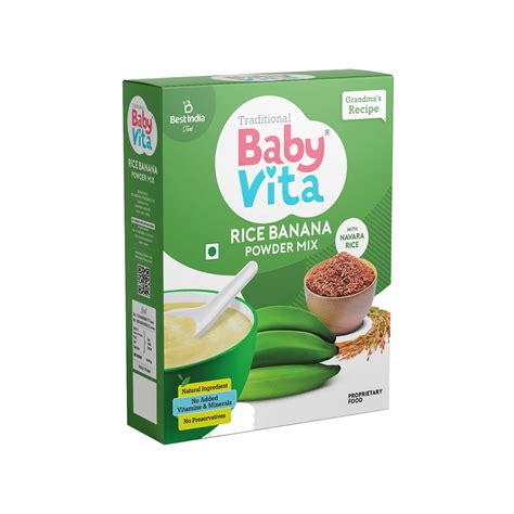 Babyvita Rice Banana Powder Mix for Babies from 6 to 24 Months (300g ...