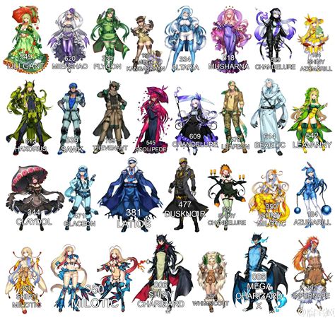 Human Pokemon Characters - Printable Word Searches