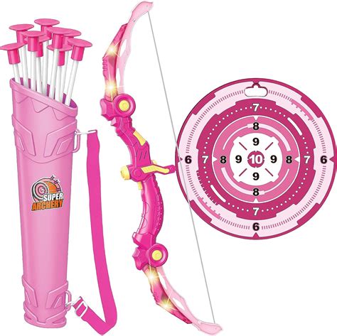 Buy Bow and Arrow Toys with LED Light Up Archery, Birthday Gift for ...