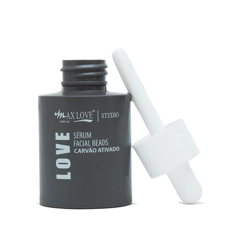 Sérum Facial Beads Carvão Ativado com 30ml Max Love Max Love